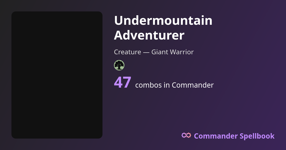 Undermountain Adventurer Combos | Commander Spellbook