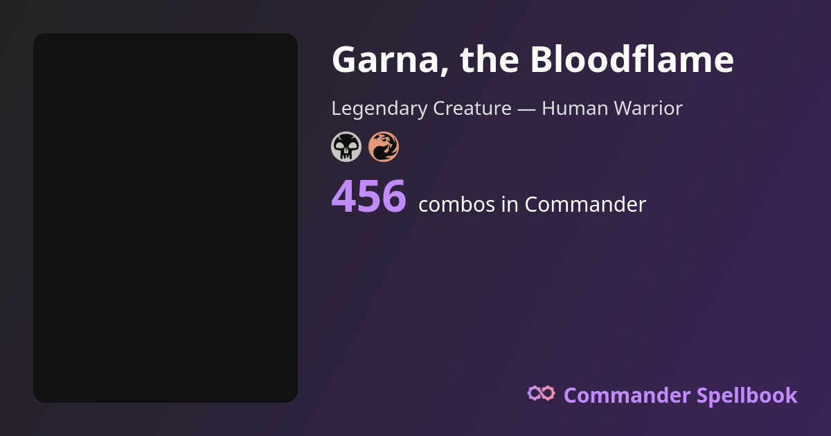 Garna, the Bloodflame Combos | Commander Spellbook