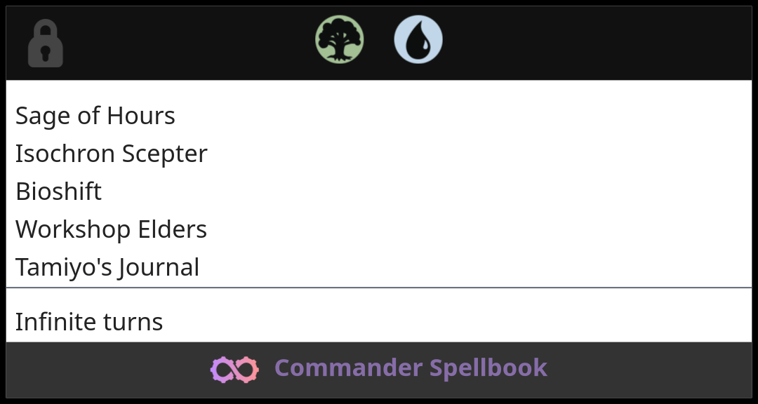 Sage of Hours | Isochron Scepter | Bioshift (and two other cards)