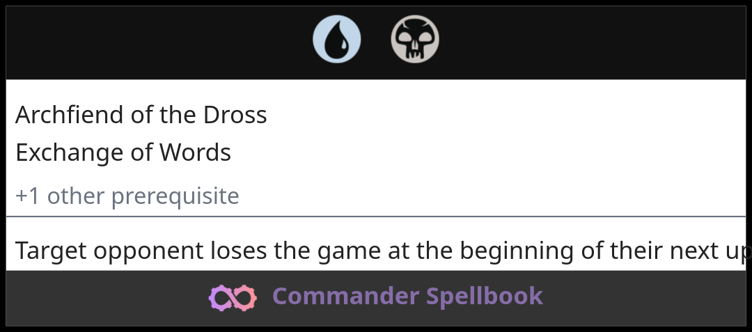 Archfiend of the Dross | Exchange of Words