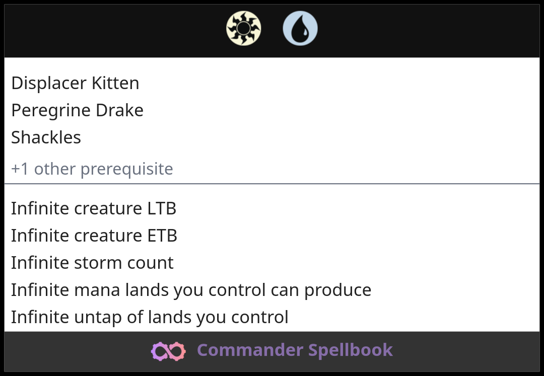 Displacer Kitten | Peregrine Drake | Shackles