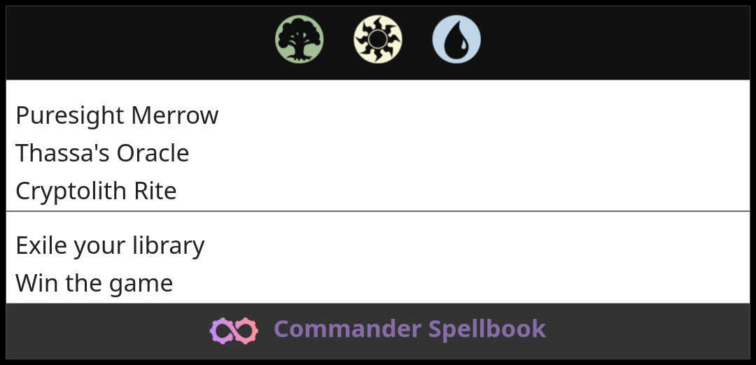 Puresight Merrow | Thassa's Oracle | Cryptolith Rite