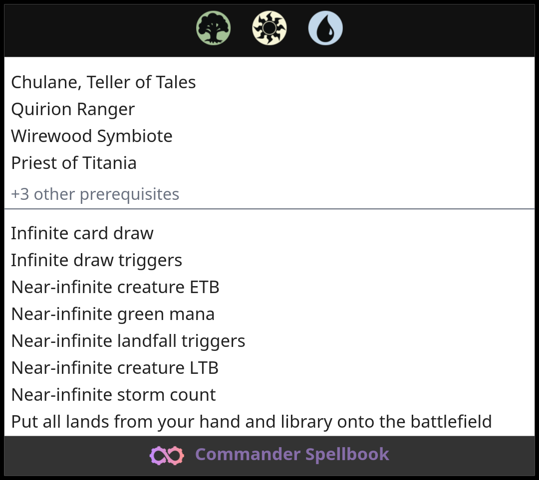Chulane, Teller of Tales | Quirion Ranger | Wirewood Symbiote (and one ...