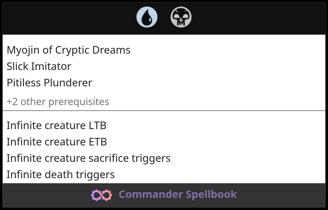 Myojin of Cryptic Dreams | Slick Imitator | Pitiless Plunderer