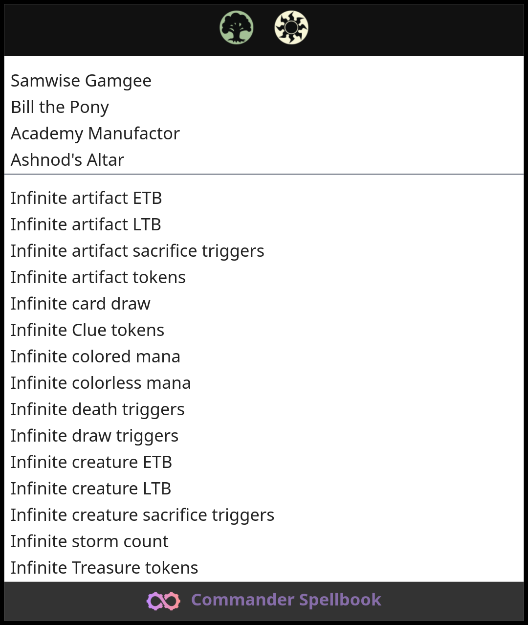 Samwise Gamgee | Bill the Pony | Academy Manufactor (and one other card)