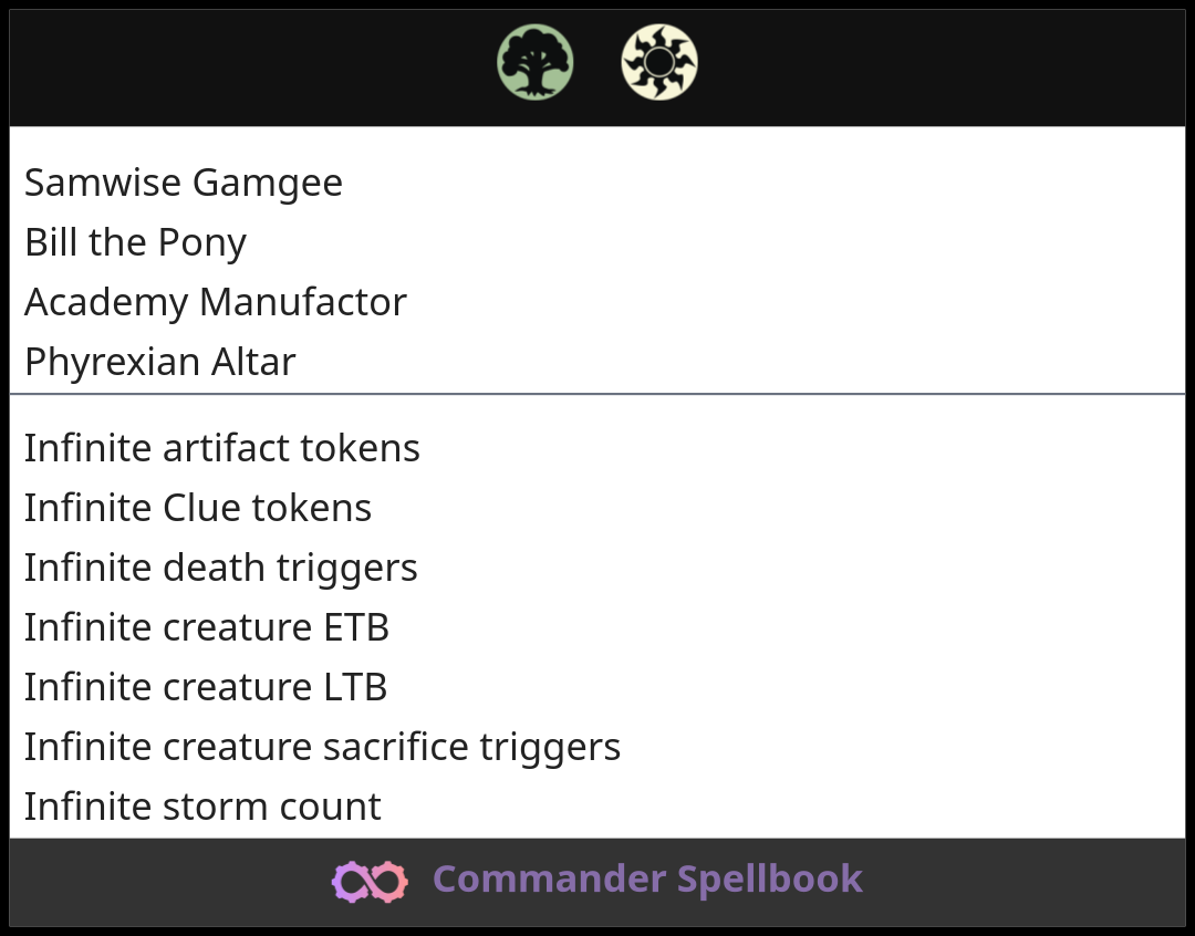 Samwise Gamgee | Bill the Pony | Academy Manufactor (and one other card)