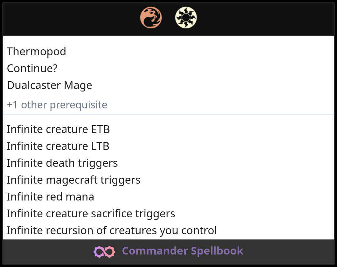 Thermopod | Continue? | Dualcaster Mage