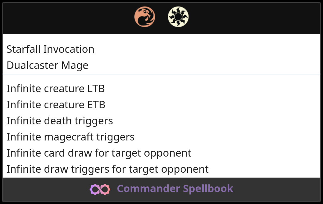 Starfall Invocation | Dualcaster Mage