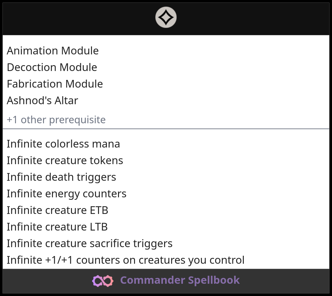Animation Module | Decoction Module | Fabrication Module (and one other ...