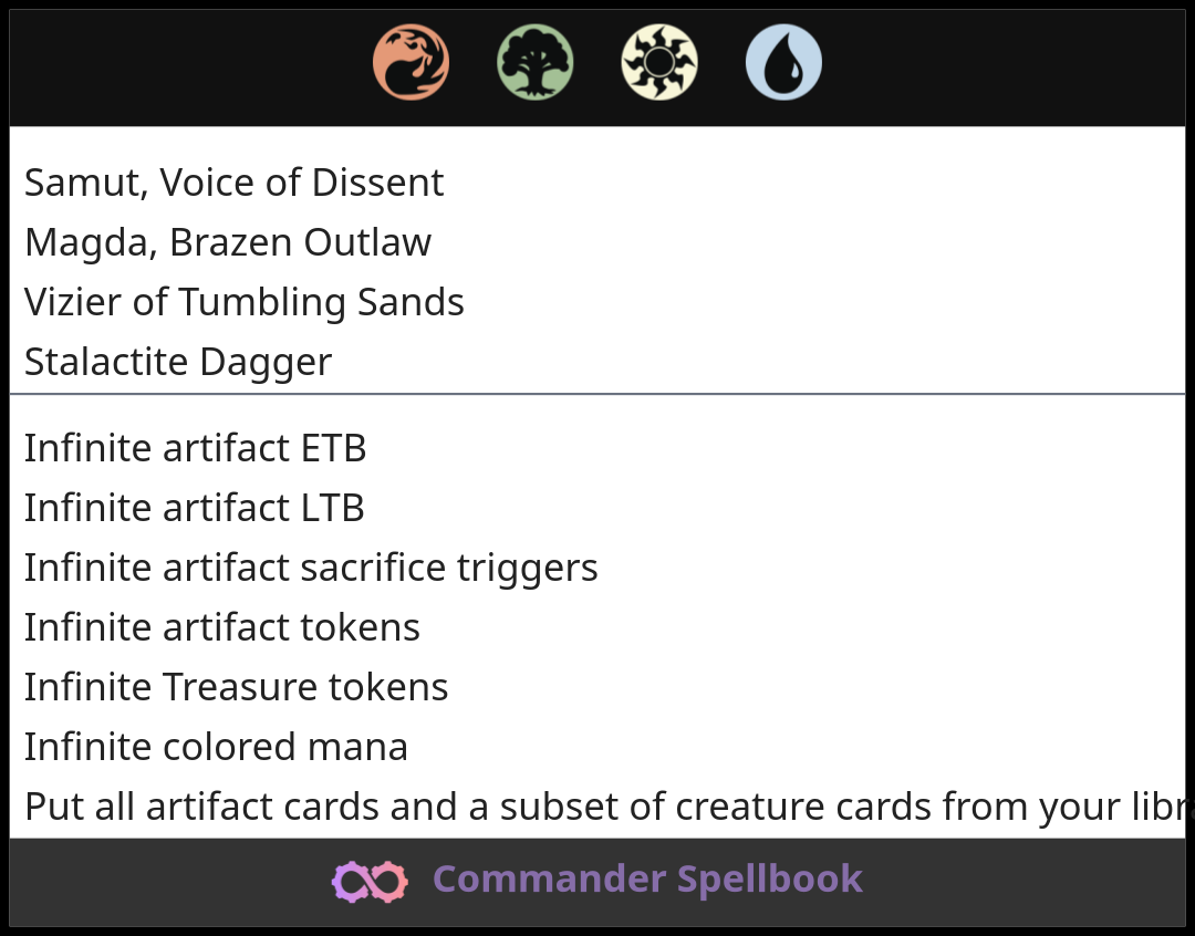 Samut, Voice of Dissent | Magda, Brazen Outlaw | Stalactite Dagger (and ...