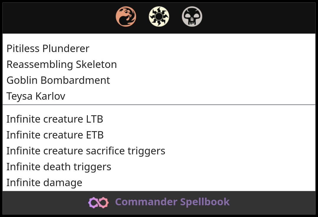 Pitiless Plunderer | Reassembling Skeleton | Goblin Bombardment (and ...