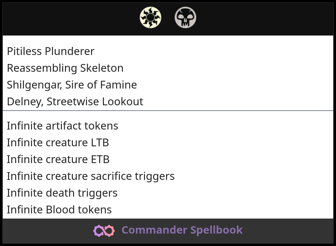 Pitiless Plunderer | Reassembling Skeleton | Shilgengar, Sire of Famine ...