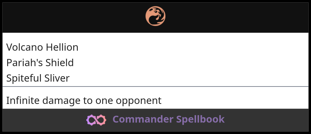 Volcano Hellion | Spiteful Sliver | Pariah's Shield