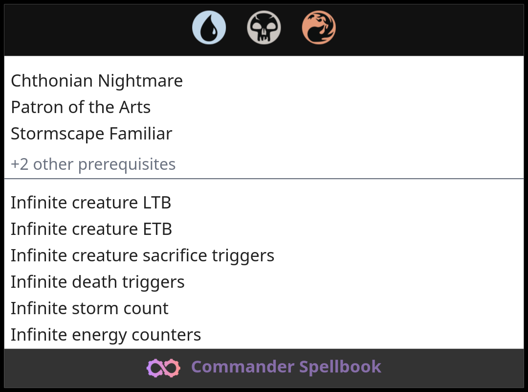 Chthonian Nightmare | Patron of the Arts | Stormscape Familiar