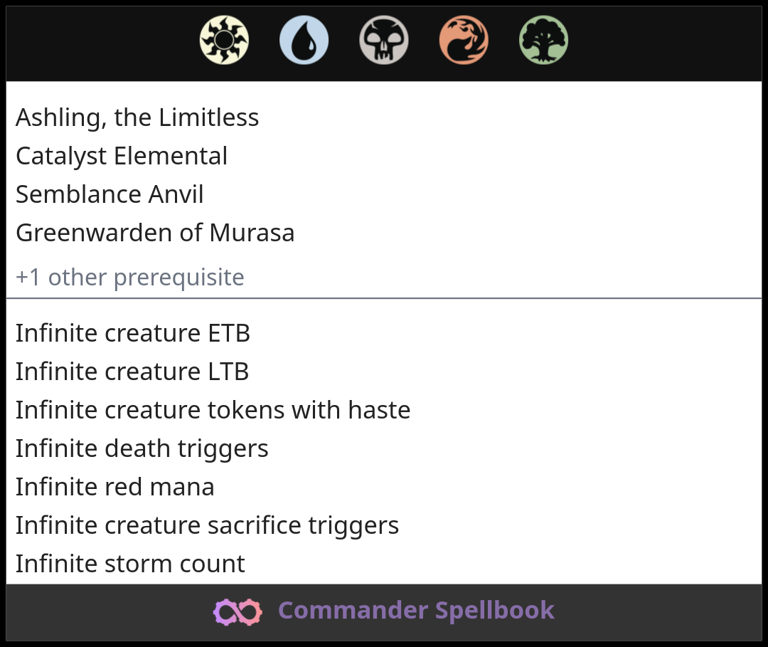 Ashling, the Limitless | Catalyst Elemental | Greenwarden of Murasa ...