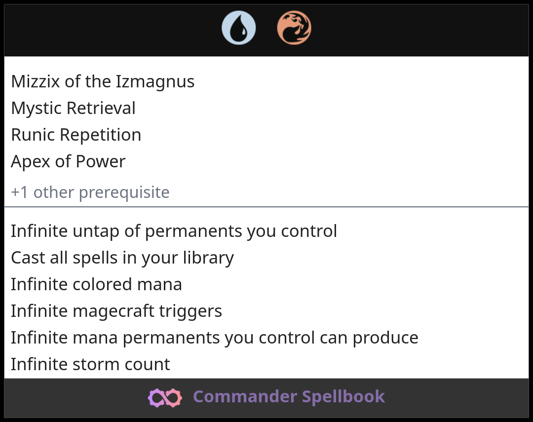 Mizzix of the Izmagnus | Mystic Retrieval | Runic Repetition (and one ...