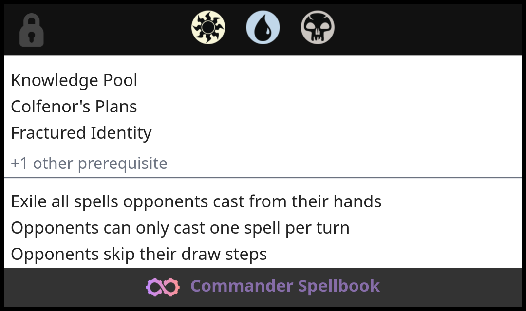 Knowledge Pool | Colfenor's Plans | Fractured Identity