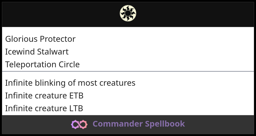 Glorious Protector | Icewind Stalwart | Teleportation Circle