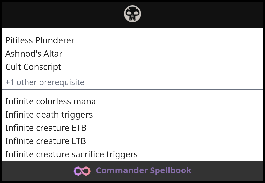 Pitiless Plunderer | Ashnod's Altar | Cult Conscript