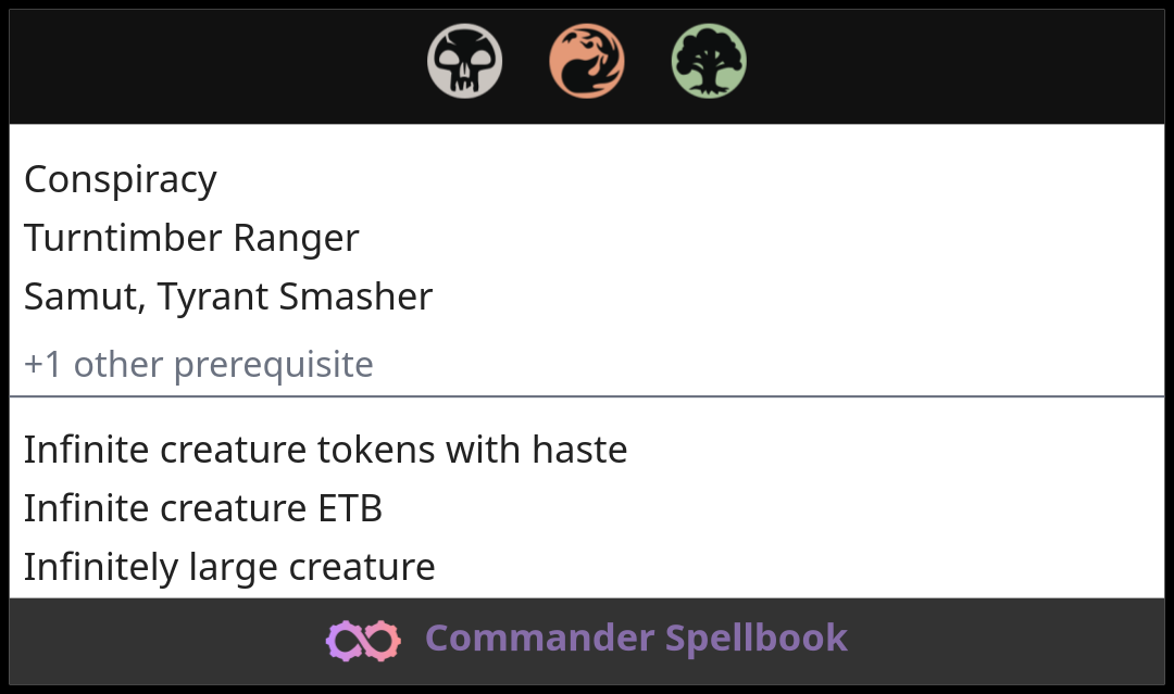 Conspiracy | Turntimber Ranger | Samut, Tyrant Smasher