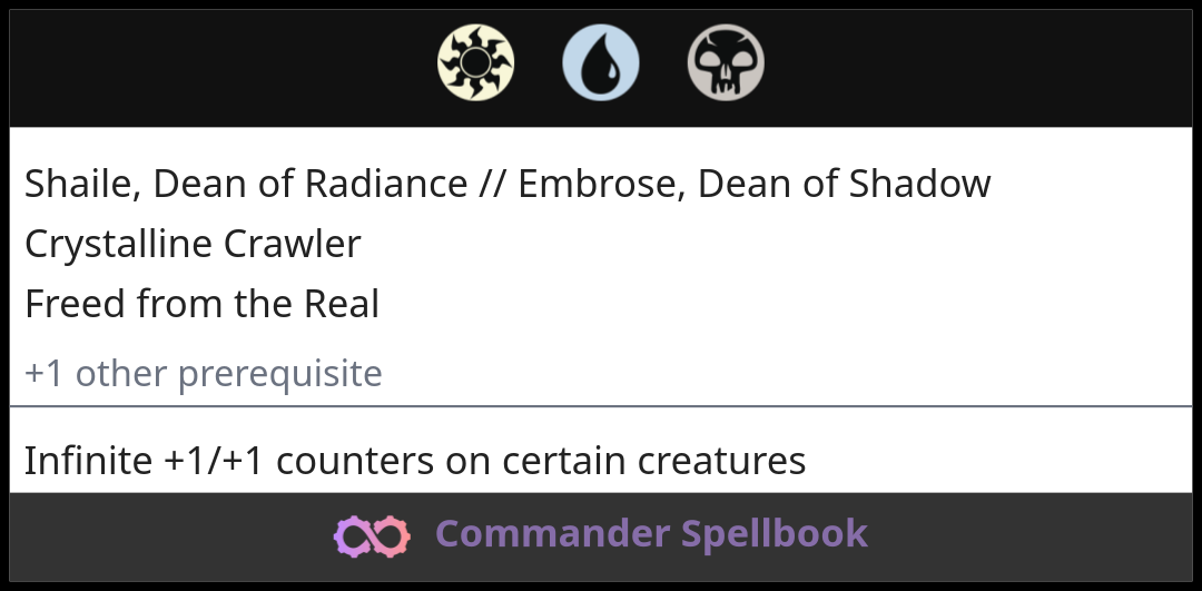 Shaile, Dean of Radiance // Embrose, Dean of Shadow | Crystalline ...