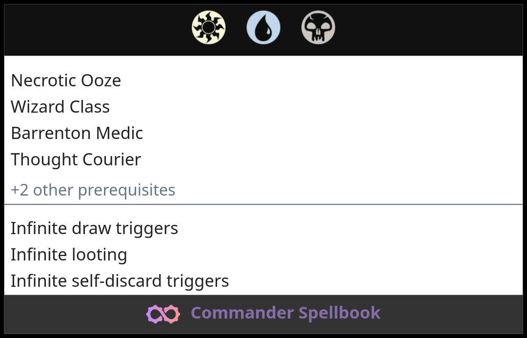 Necrotic Ooze | Wizard Class | Barrenton Medic (and one other card)