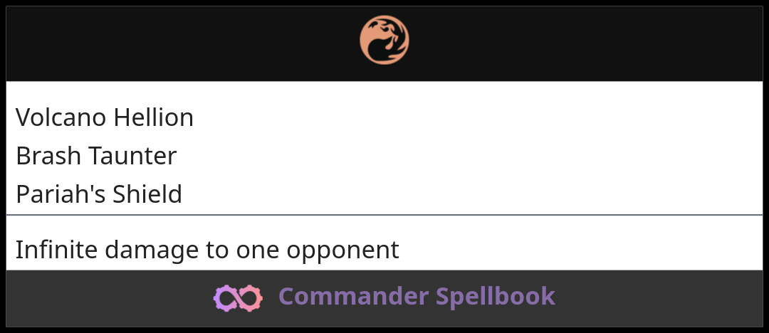 Volcano Hellion | Brash Taunter | Pariah's Shield