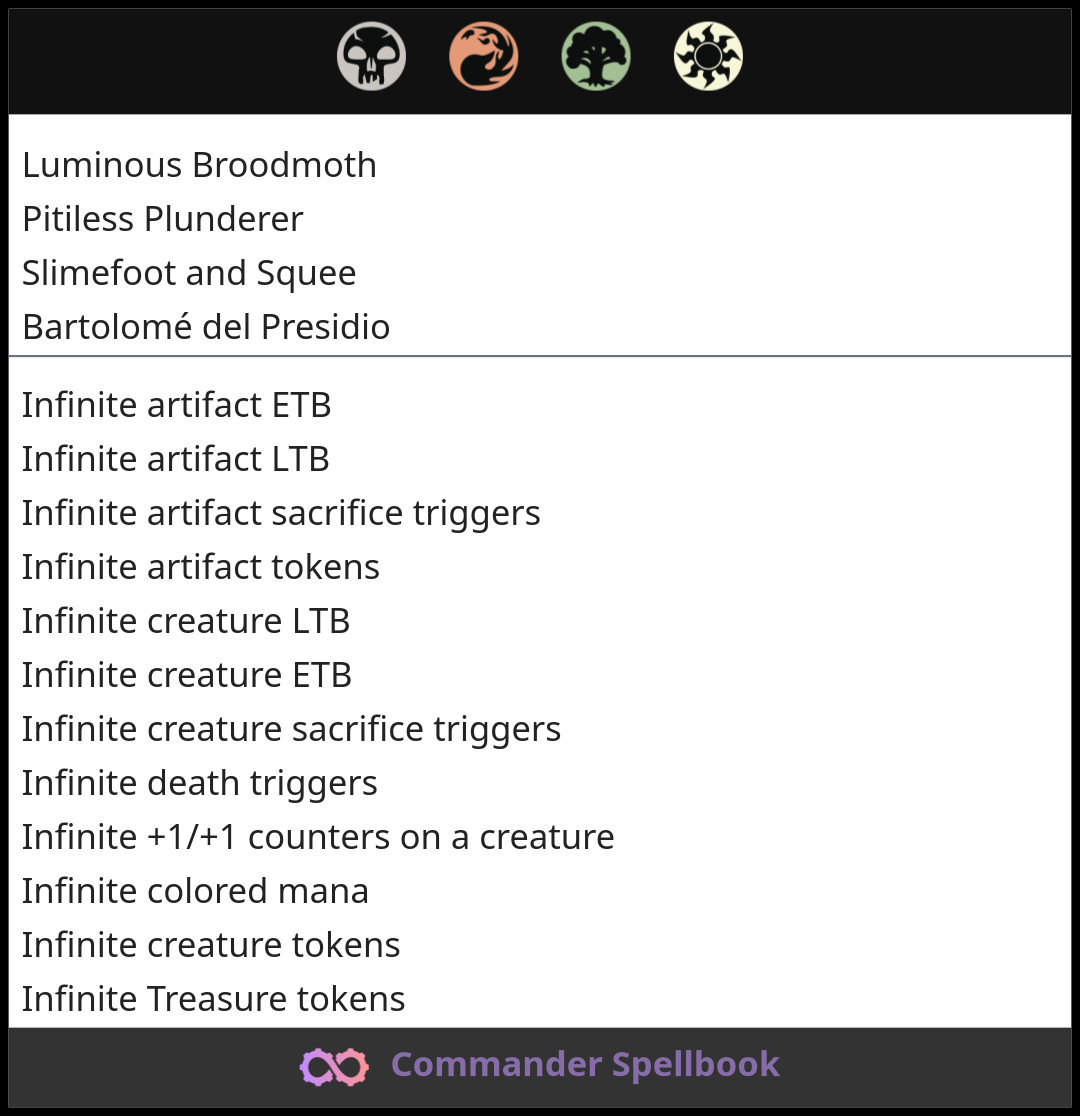 Luminous Broodmoth | Pitiless Plunderer | Slimefoot and Squee (and one ...