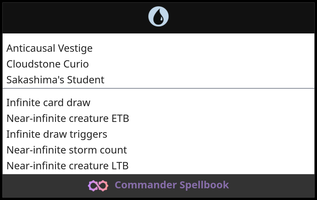 Anticausal Vestige | Cloudstone Curio | Sakashima's Student