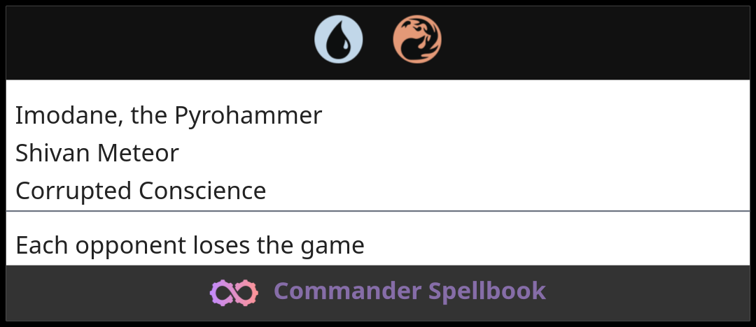 Imodane, the Pyrohammer | Shivan Meteor | Corrupted Conscience