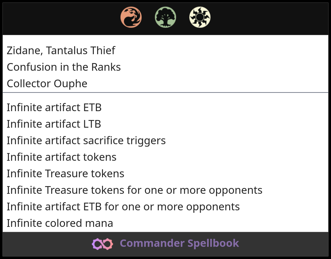 Zidane, Tantalus Thief | Confusion in the Ranks | Collector Ouphe