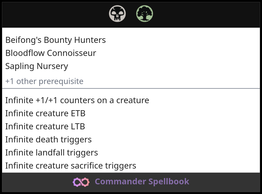 Beifong's Bounty Hunters | Bloodflow Connoisseur | Sapling Nursery