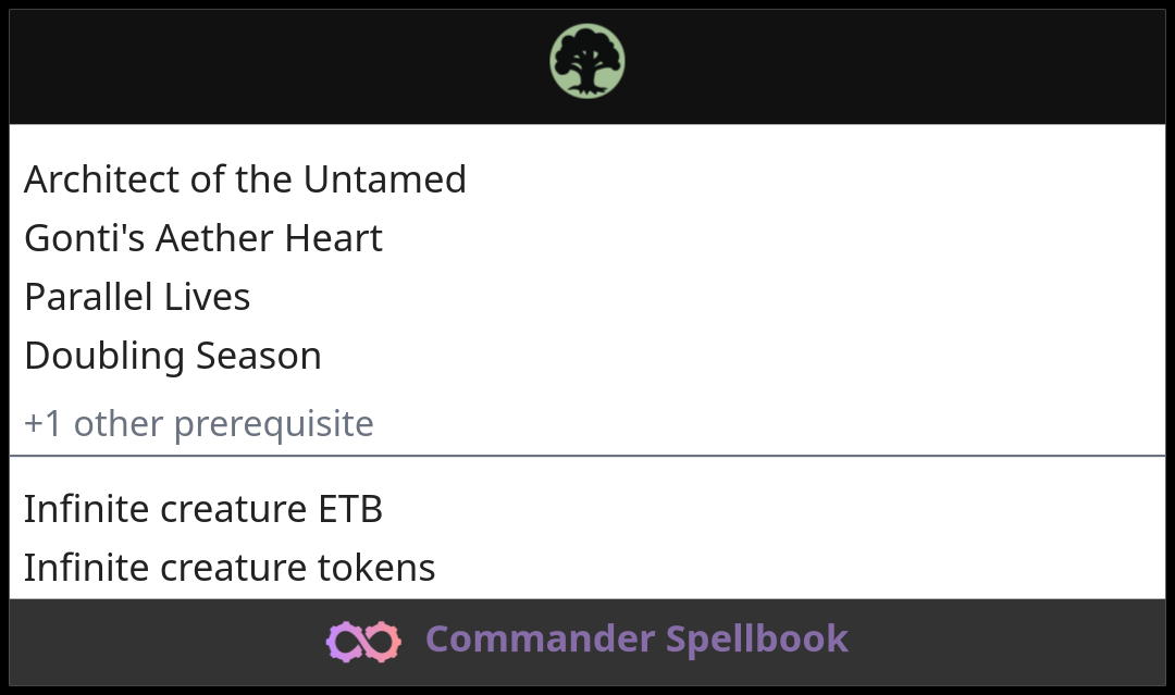 Architect of the Untamed | Gonti's Aether Heart | Doubling Season (and ...