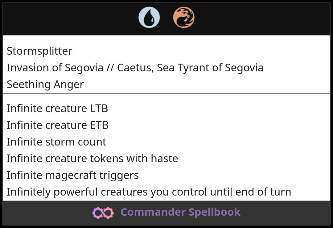 Stormsplitter | Invasion of Segovia // Caetus, Sea Tyrant of Segovia ...