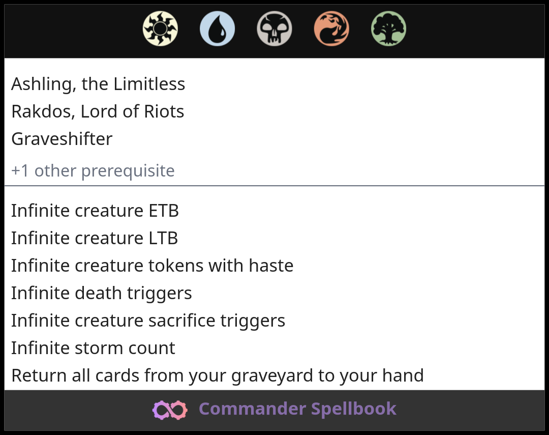 Ashling, the Limitless | Graveshifter | Rakdos, Lord of Riots
