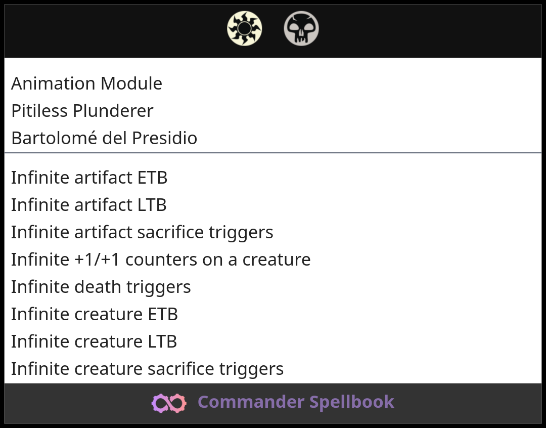 Animation Module | Pitiless Plunderer | Bartolomé del Presidio