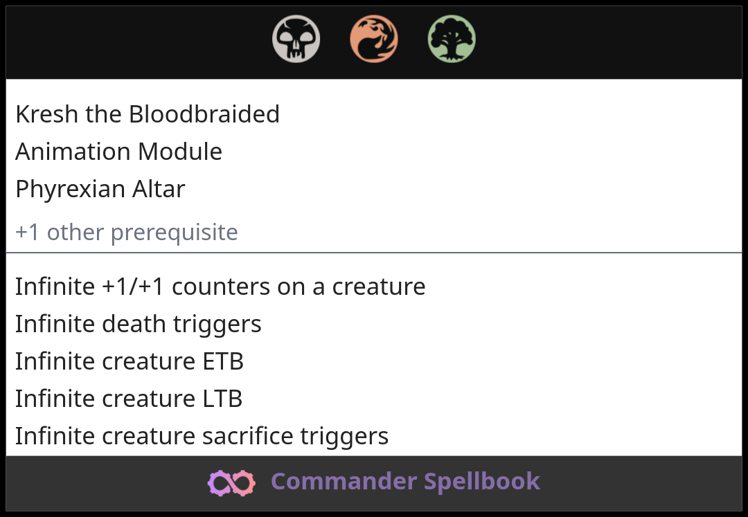 Kresh the Bloodbraided | Animation Module | Phyrexian Altar