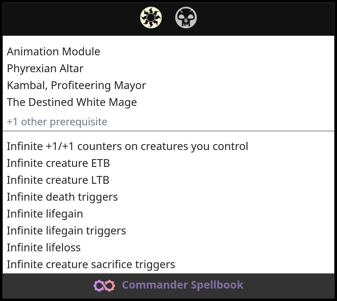 Animation Module | Phyrexian Altar | Kambal, Profiteering Mayor (and ...