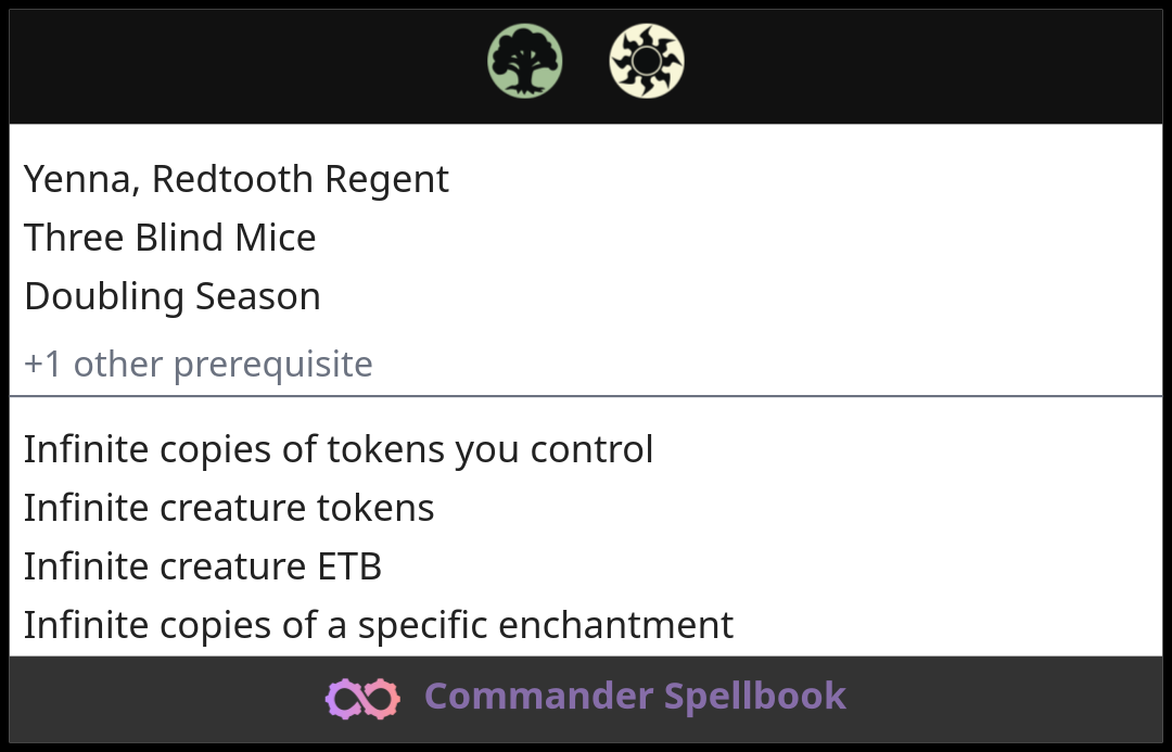 Yenna, Redtooth Regent | Three Blind Mice | Doubling Season