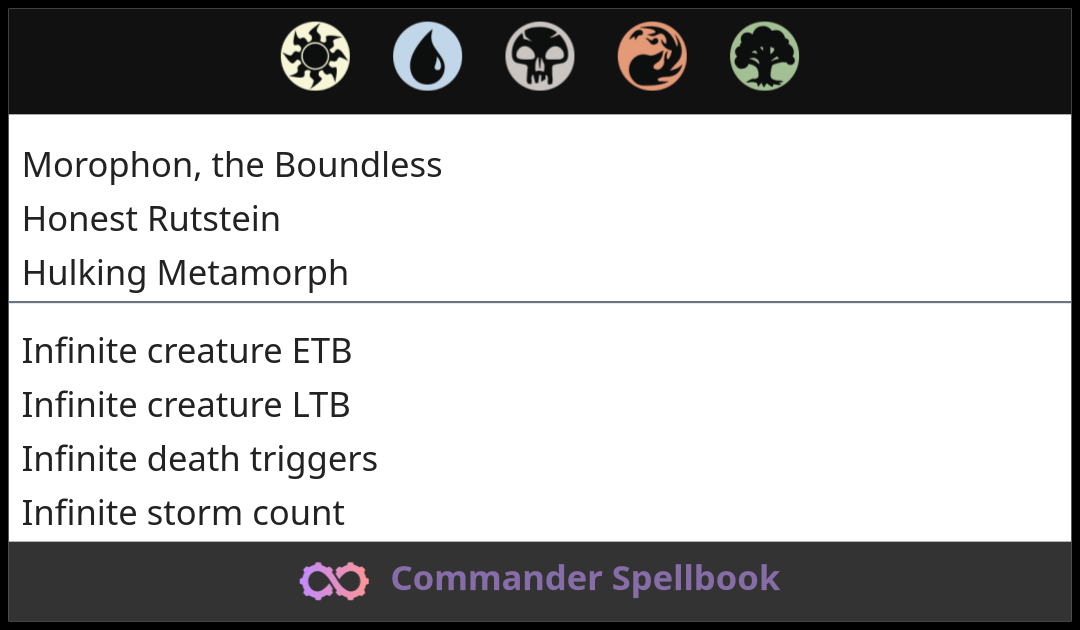 Morophon, the Boundless | Honest Rutstein | Hulking Metamorph