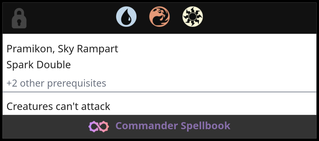 Pramikon, Sky Rampart | Spark Double
