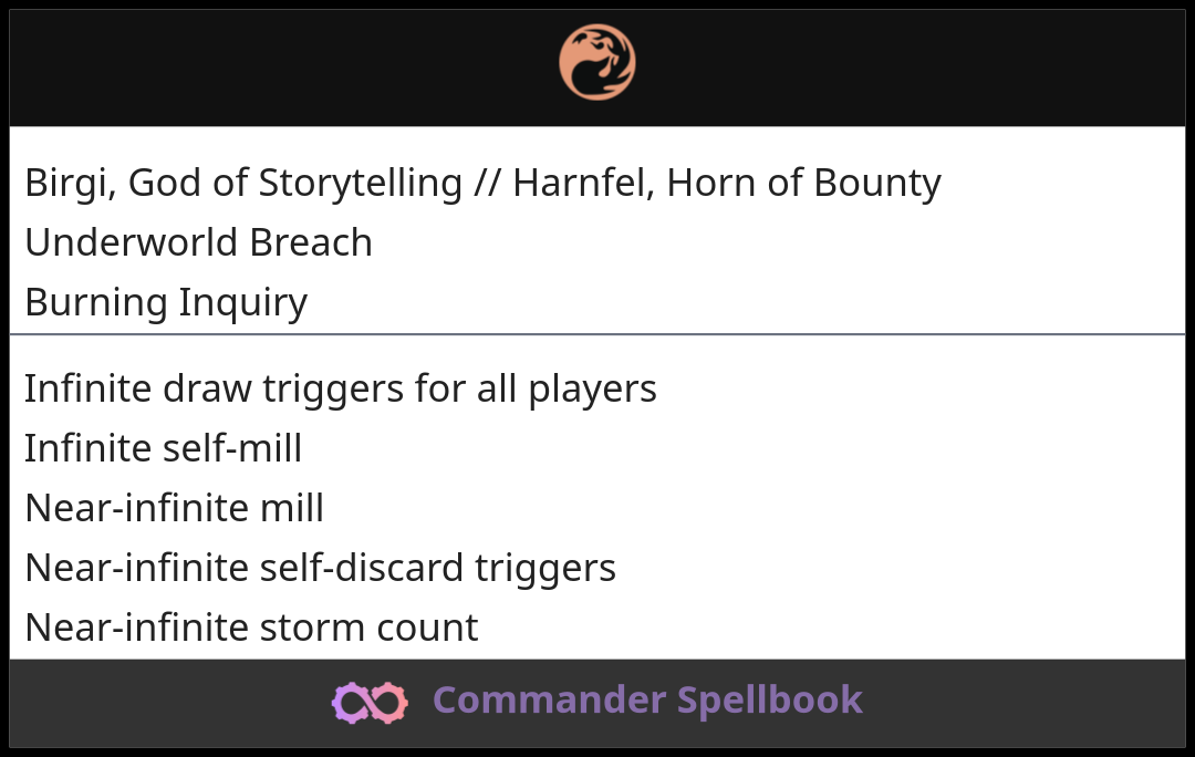 Birgi, God of Storytelling // Harnfel, Horn of Bounty | Underworld ...