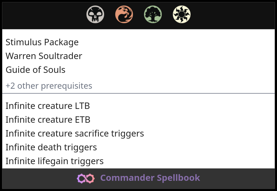 Stimulus Package | Warren Soultrader | Guide of Souls