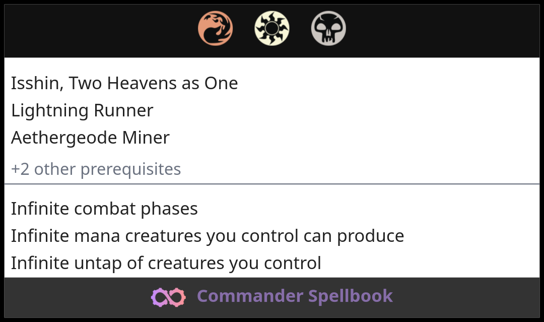 Isshin, Two Heavens as One | Lightning Runner | Aethergeode Miner