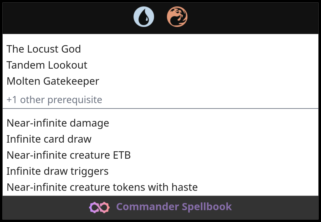 The Locust God | Tandem Lookout | Molten Gatekeeper