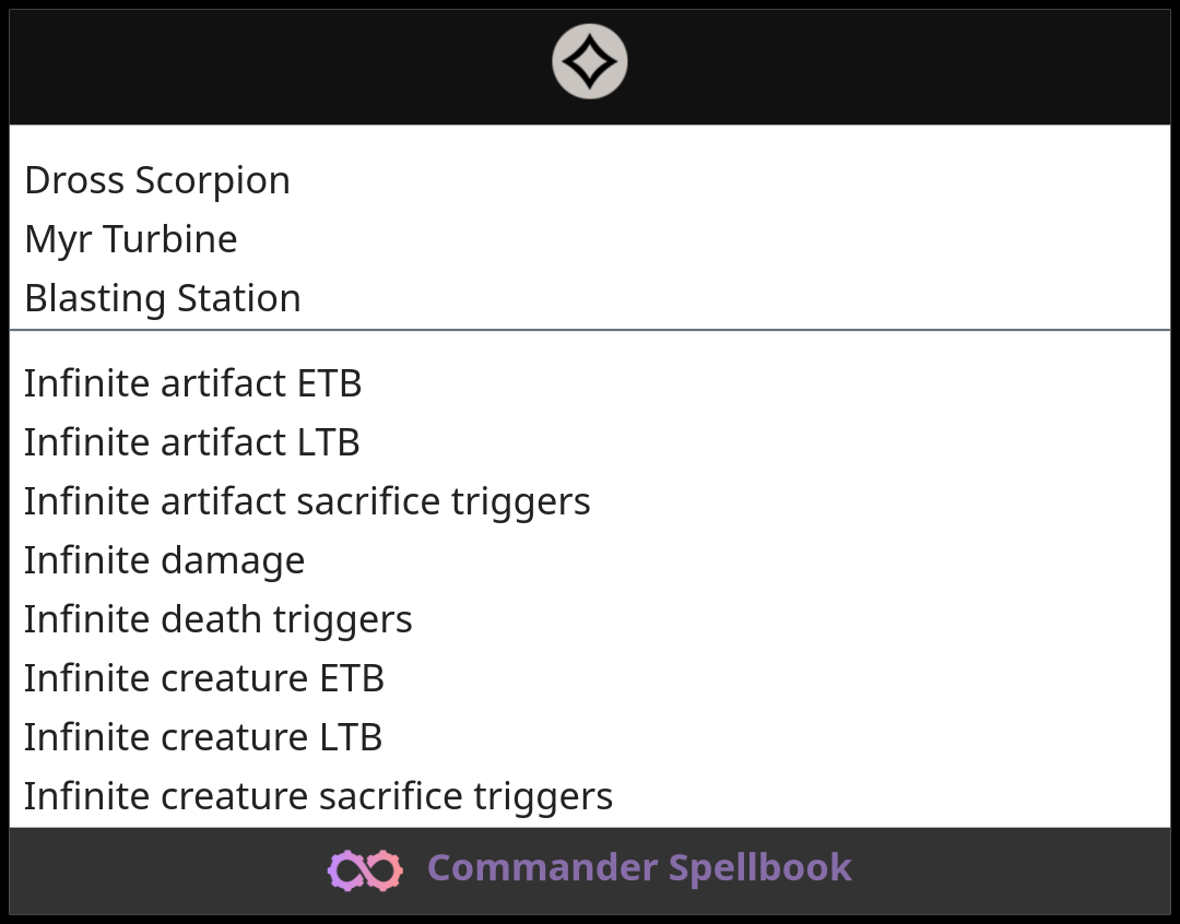 Dross Scorpion | Myr Turbine | Blasting Station