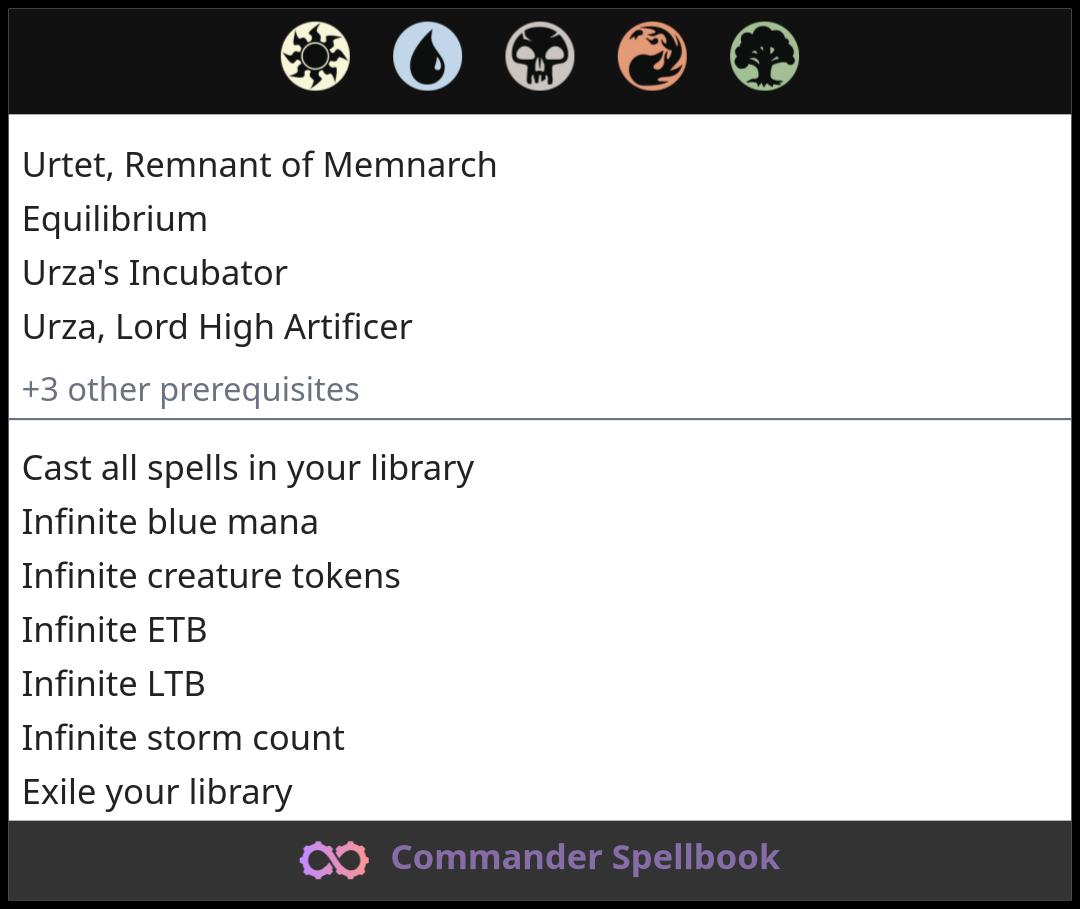 Urtet, Remnant of Memnarch | Equilibrium | Urza's Incubator (and one other  card)