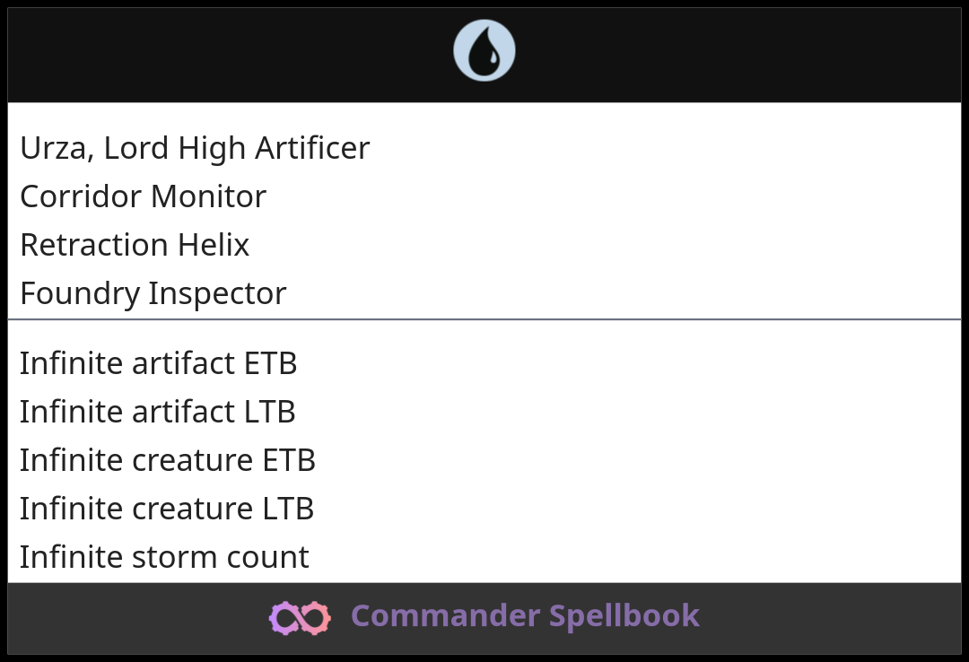 Urza, Lord High Artificer | Corridor Monitor | Retraction Helix (and ...