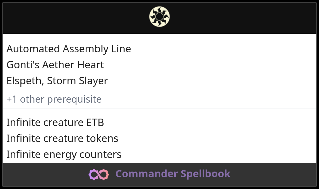 Automated Assembly Line | Gonti's Aether Heart | Elspeth, Storm Slayer