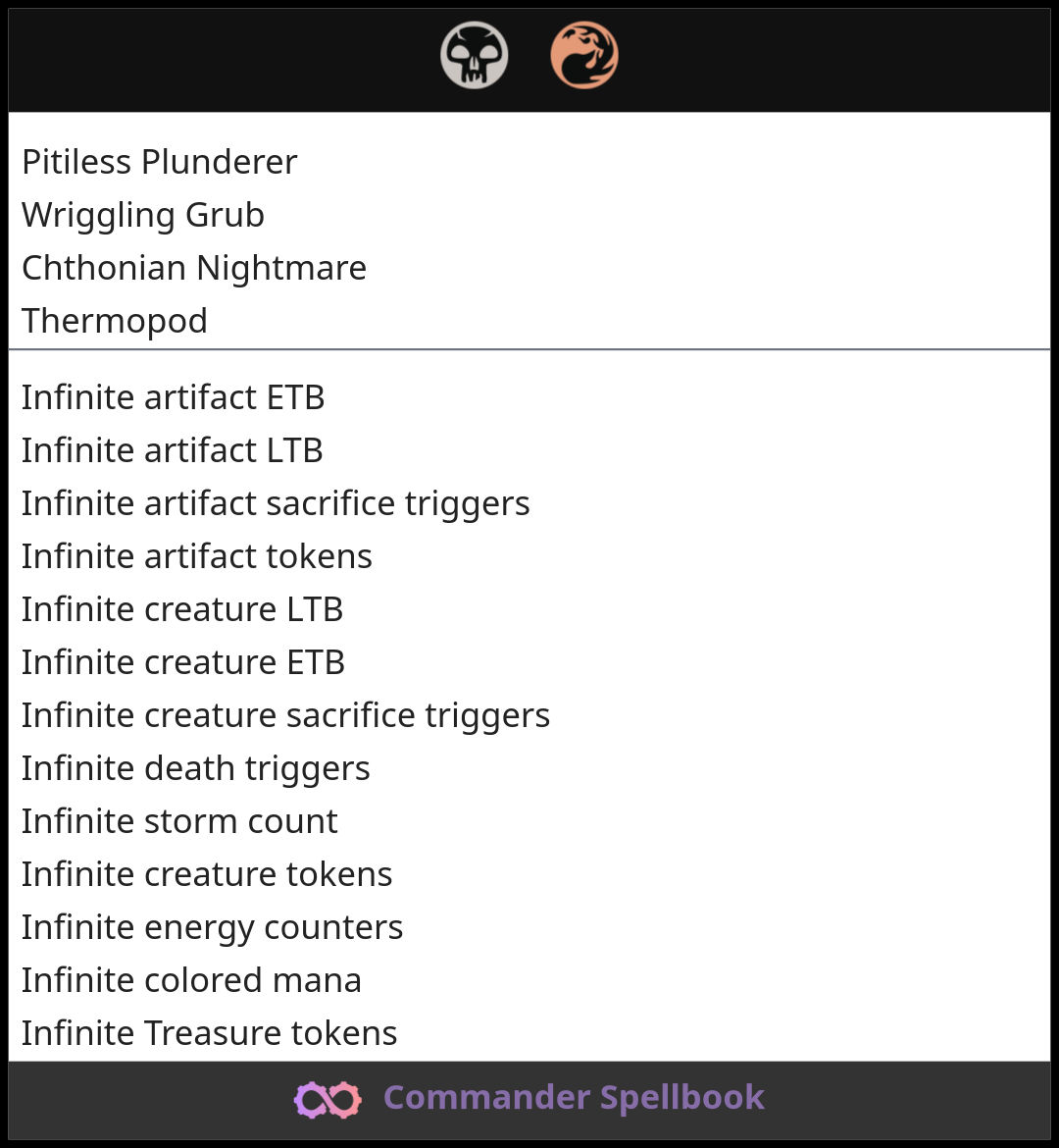 Pitiless Plunderer | Wriggling Grub | Chthonian Nightmare (and one ...